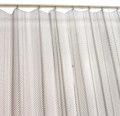 Rideau métallique de protection industriel en acier inoxydable