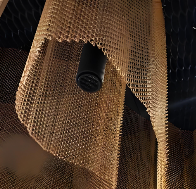 Rideau métallique décoratif intérieur en alliage d'aluminium