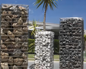 Boîte de gabion soudée enduite de PVC
