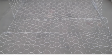 กล่อง Gabion ควบคุมน้ำท่วมฉุกเฉินชุบสังกะสีแบบพับได้