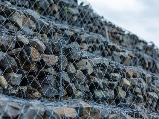 Kandang Gabion Berlapis PVC untuk Perlindungan Pantai