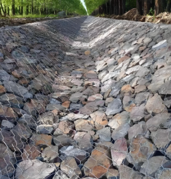 กรง Gabion ขนาดใหญ่สำหรับการถมที่ดิน