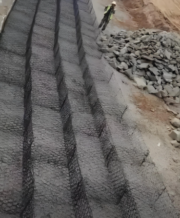 Nệm Leno gabion di động có thể gập lại