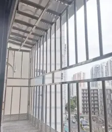 引込められた窓の見えない盗難防止ネット