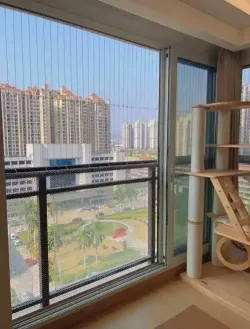 Balkon <span>Jaring</span> Anti-<span>maling</span> Tak Terlihat Khusus dengan Alarm Pintar