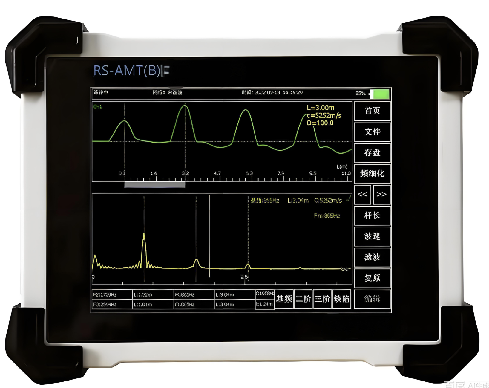 Testeur de qualité de forage de câble d'ancrage