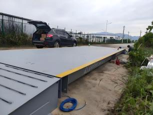 Pont-bascule fixe pour camions lourds