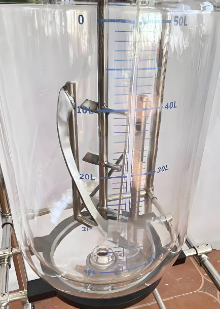 เครื่องปฏิกรณ์แก้วสองชั้น Pilot-Scale (50L)