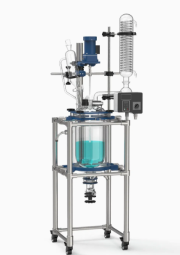 เครื่องปฏิกรณ์แก้วสูญญากาศการแช่แข็ง (20L)