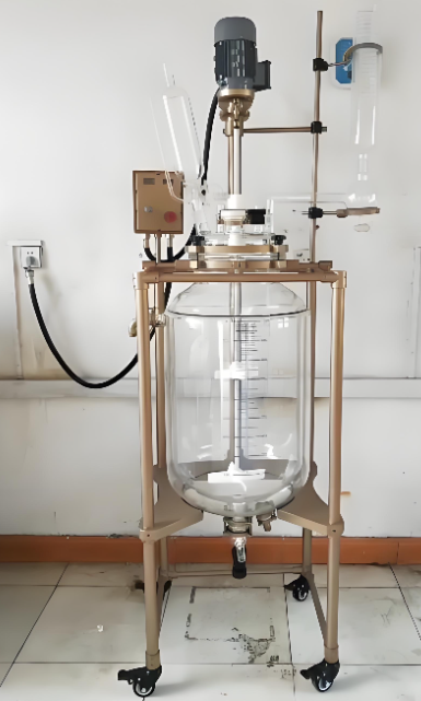 5L เครื่องปฏิกรณ์แก้วสองชั้นมาตรฐาน