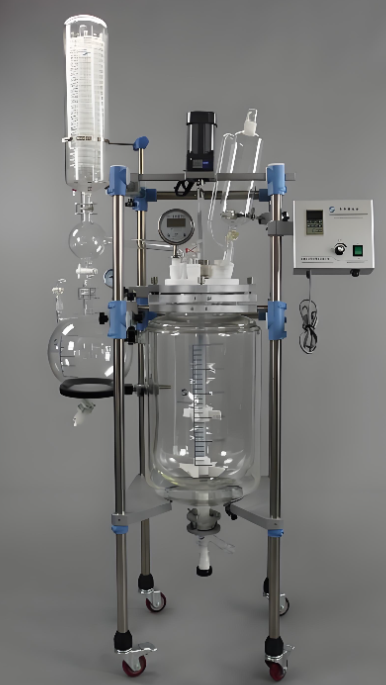 100L เกรดอุตสาหกรรม Jacketed Glass Reactor