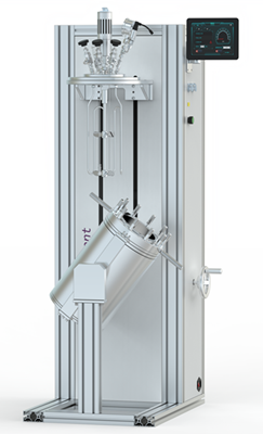 Reaktor Laboratorium Mengaduk Mekanik Pengangkat LHAC-23