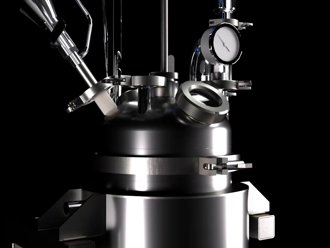 Réacteur de laboratoire revêtu en acier inoxydable 5L