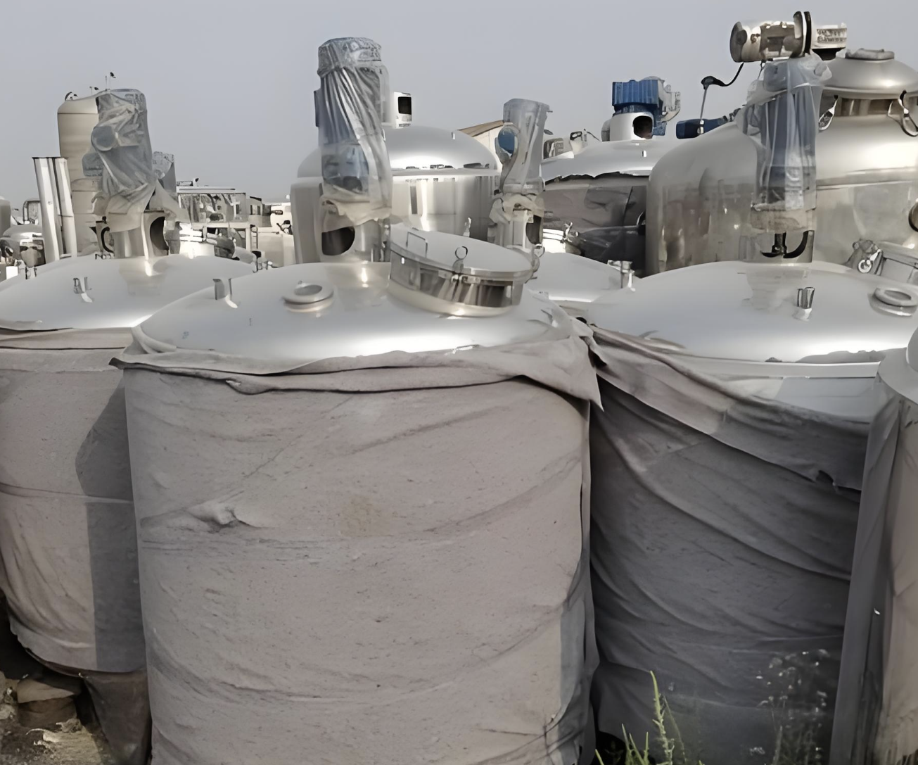 ถังปฏิกิริยาผสมน้ำเชื่อม SUS304เกรดอาหารที่2000L