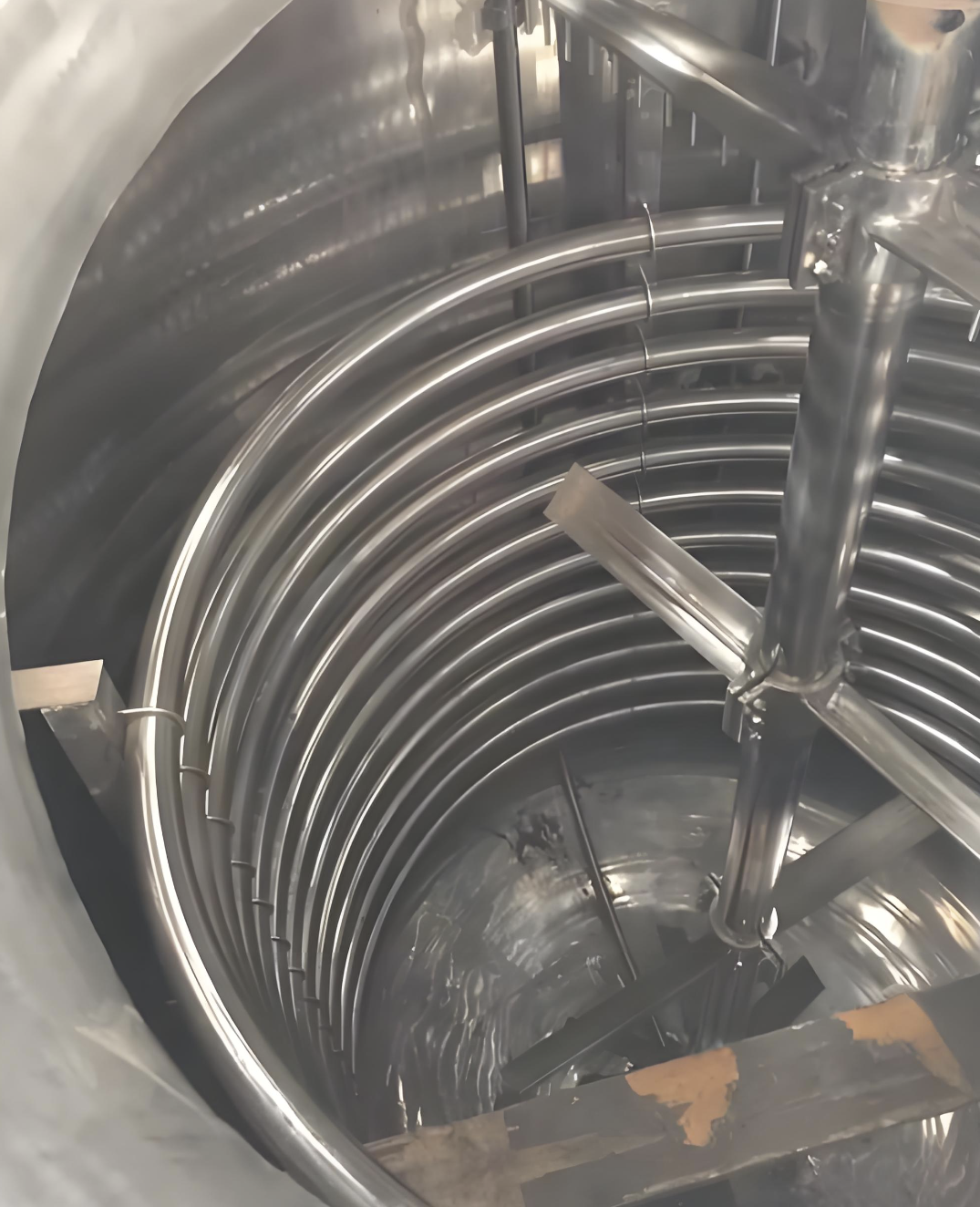 ขดลวดภายใน SUS316L สูญญากาศบีบอัดสแตนเลสเครื่องปฏิกรณ์