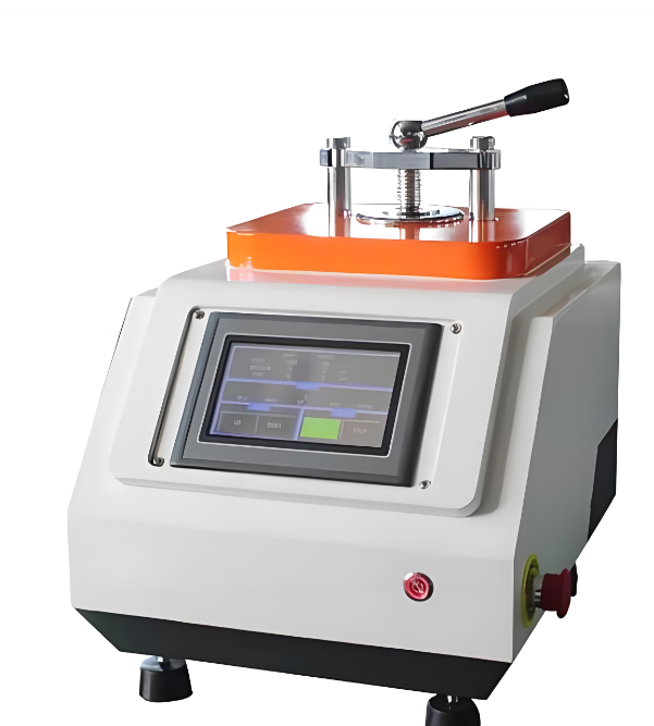 เครื่องกดดัดตัวอย่างโลหะวิทยาควบคุมอุณหภูมิแบบครึ่งอัตโนมัติ