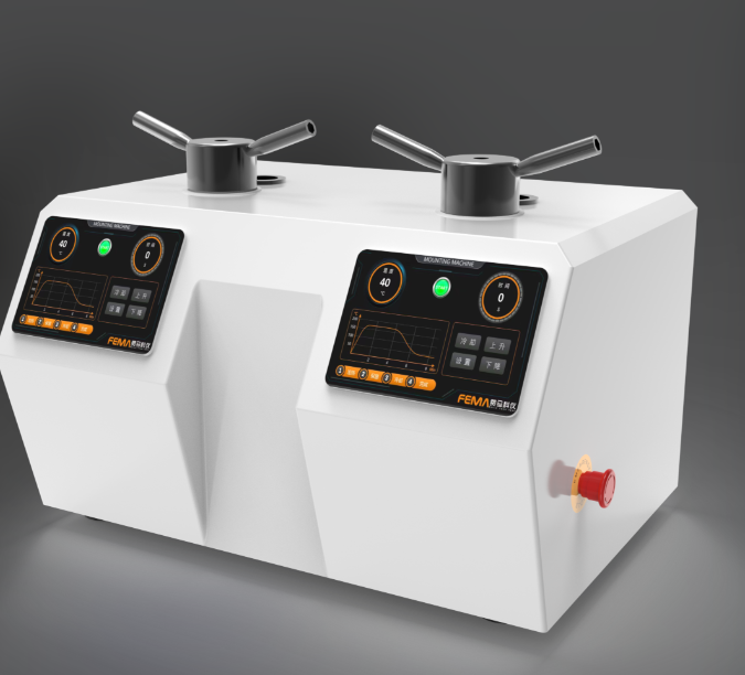 เครื่องซีลตัวอย่างโลหะวิทยาขนาดตั้งโต๊ะขนาดเล็ก