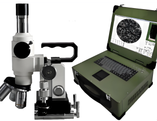 เครื่องอัดตัวอย่างโลหะวิทยาสนามพกพา