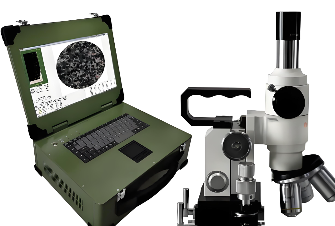 เครื่องอัดตัวอย่างโลหะวิทยาสนามพกพา