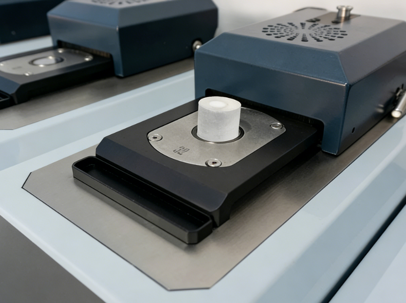 เครื่องกดซ่อนตัวอย่างโลหะวิทยาช่วยด้วยสุญญากาศ