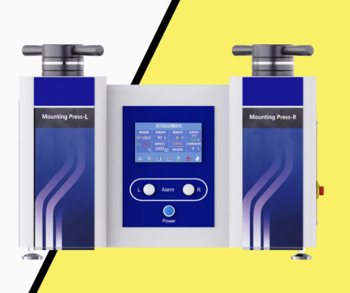 เครื่องกดอัดตัวอย่างโลหะวิทยาไฮดรอลิกปริมาณมาก