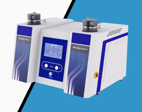 เครื่องกดอัดตัวอย่างโลหะวิทยาไฮดรอลิกปริมาณมาก