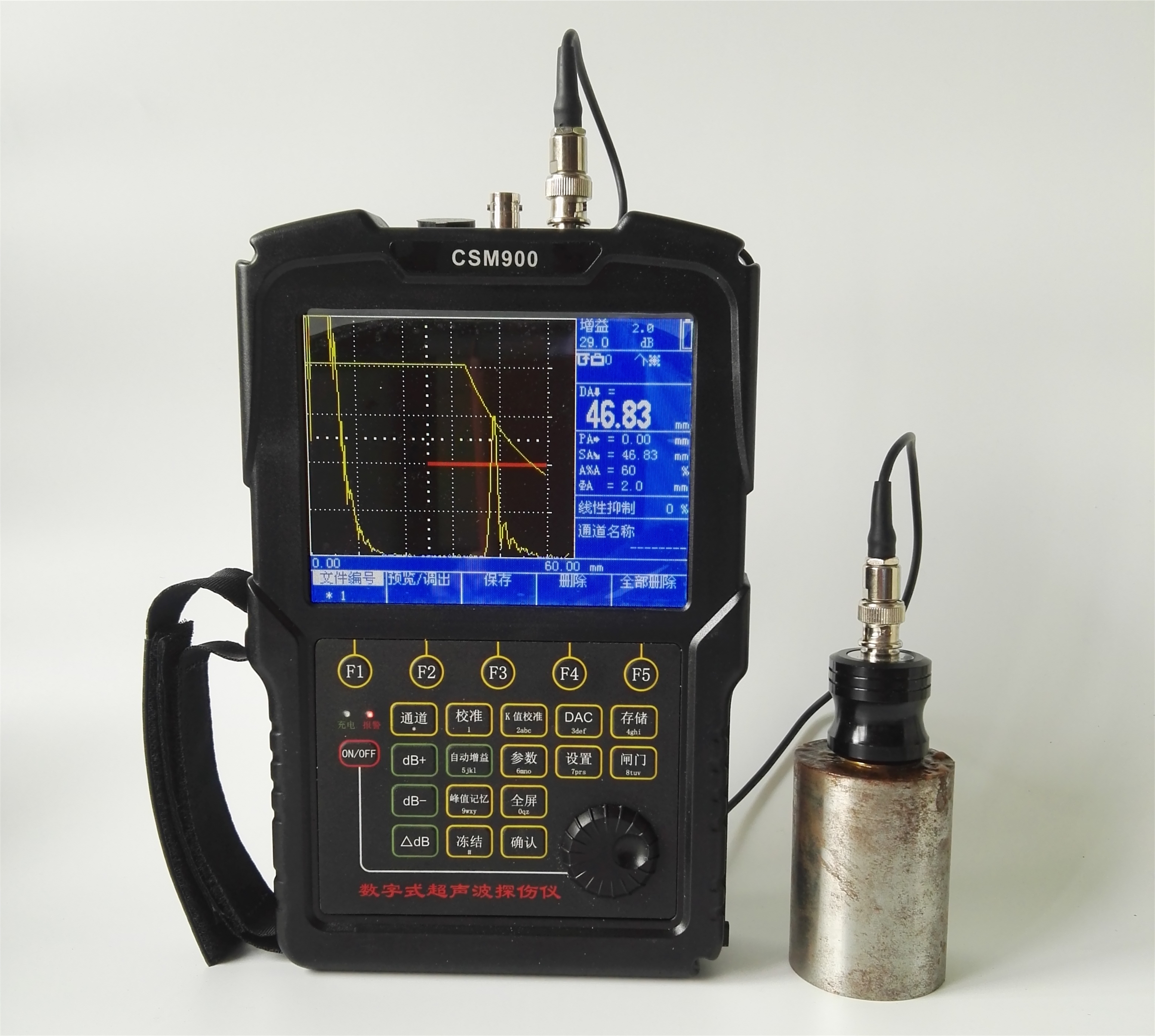Alat Detektor Cacat Tali Baja Ultrasonik