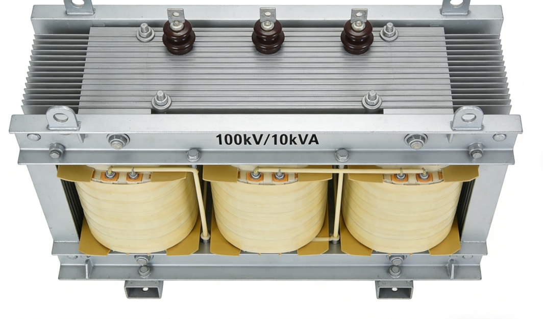 Three-Phase Oil-Immersed High-Voltage Test Transformer (100kV/10kVA)