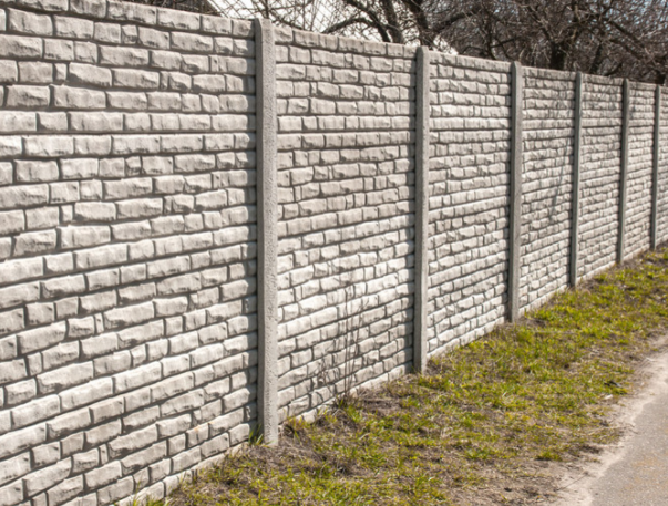 รั้วส่วนตัวสำหรับตกแต่งสีคอนกรีต