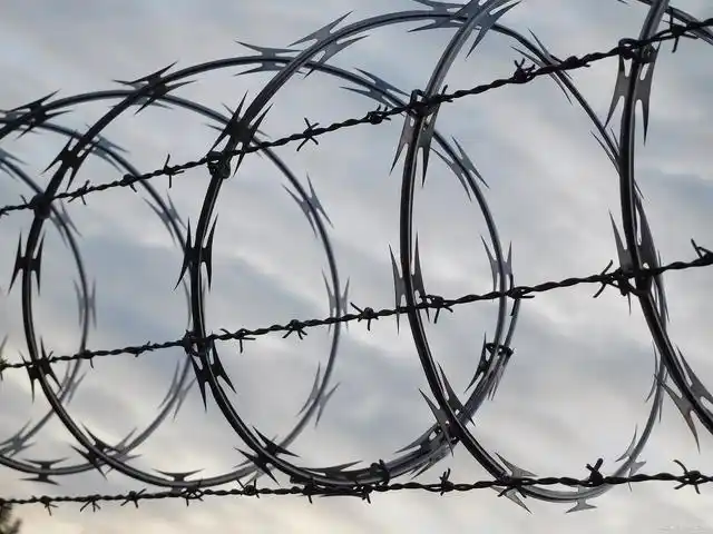 Prison Grade Double Helix Anti-Climb Razor Wire
