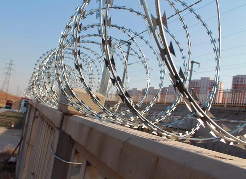 Prison Grade Double Helix Anti-Climb Razor Wire