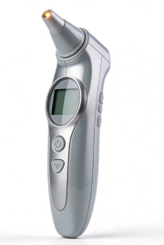 เครื่องวัดอุณหภูมิอินฟราเรดสำหรับหน้าผากและหู ที่ผ่านการรับรองทางการแพทย์