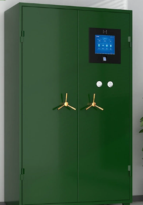 Commercial high-capacity long gun storage cabinet