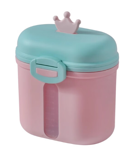 Boîte tout-en-un pour lait en poudre de nourrissons avec cuillère intégrée