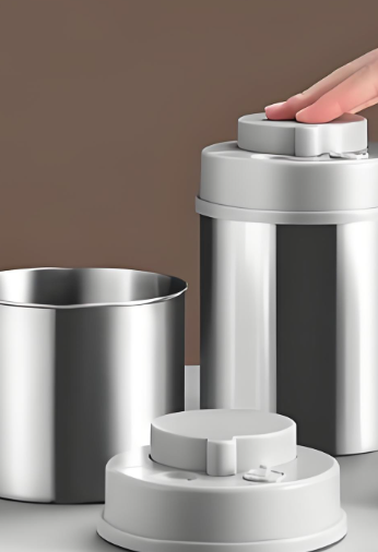 Boîte de conservation de poudre de lait étanche à vide en acier inoxydable