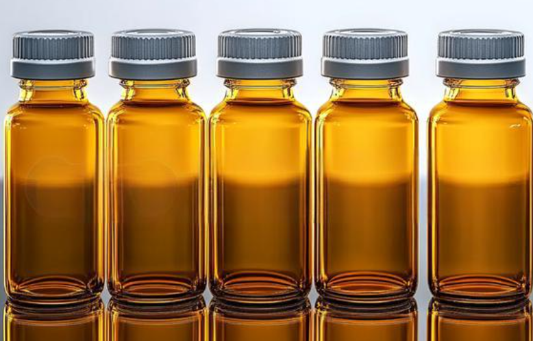 ขวดแก้วสีขาวมุกสำหรับบรรจุยาแก้วปากของเหลว