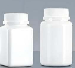 ขวดยาบรรจุยาบรรยาที่ทำจาก HDPE และมีระบบป้องกันเด็กเปิดได้