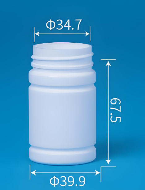 Bouteilles de pilules à bouchon en papier jetable
