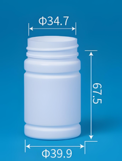 Bouteilles de pilules à bouchon en papier jetable