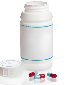 Flacons de pilules en plastique résistants aux enfants pour ordonnances
