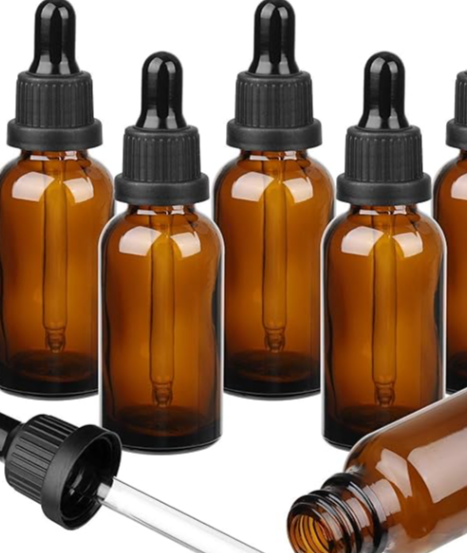 Botol Obat Pipet Kaca Bening/Amber