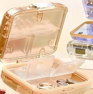 7-Compartment Portable Travel Pill Organizer Set