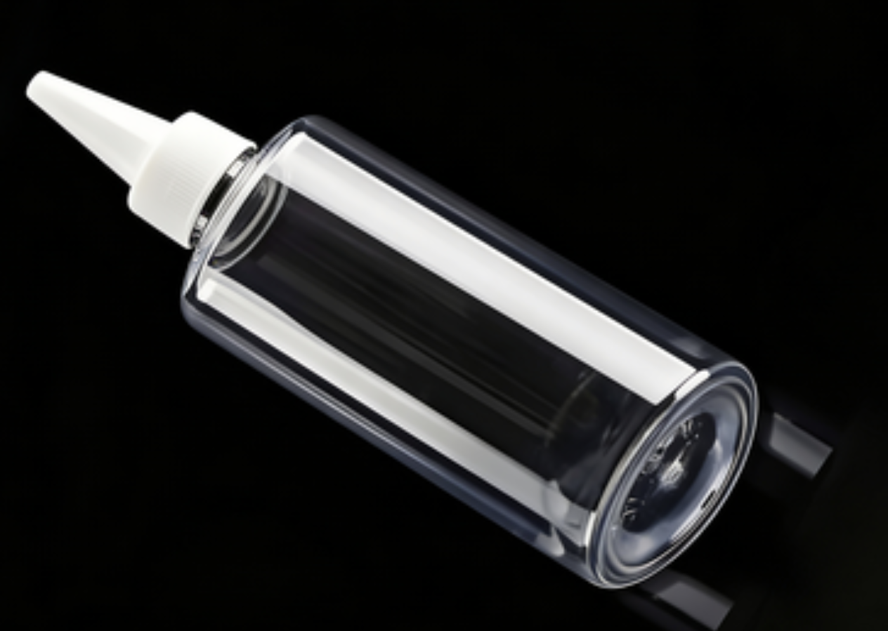 ขวดกาวซิลิโคนโปร่งแสง 200 มล. ที่มองเห็นได้ชัด