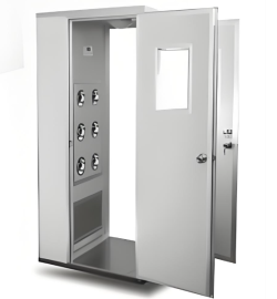 Low-noise Cleanroom <span>Air</span> <span>Shower</span> Unit