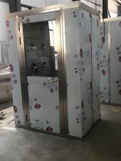 Cabine de soufflage d'air à double personne et double buses avec annonce vocale