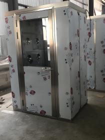 Cabine de soufflage d'air à double personne et double buses avec annonce vocale