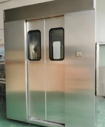 Cabine de douche à air à porte coulissante à induction entièrement automatique