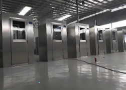 Chambre de douche à air à reconnaissance faciale entièrement automatique