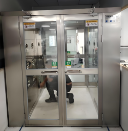 <span>Cabine</span> de soufflage d'air en acier inoxydable 316L de qualité alimentaire