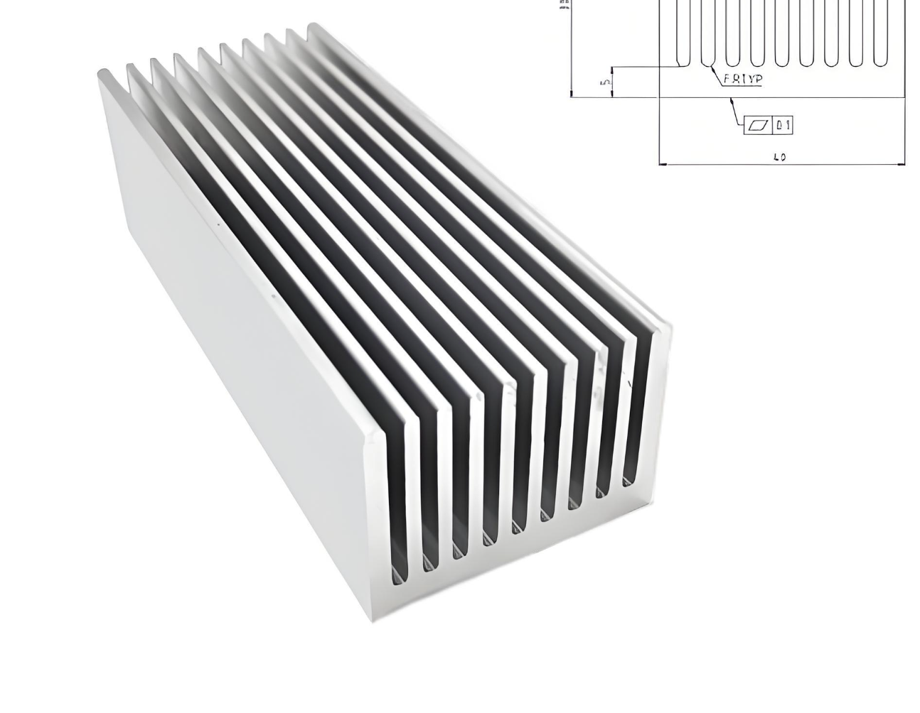 High Thermal Conductivity Electronic Heat Dissipation Aluminum Bar